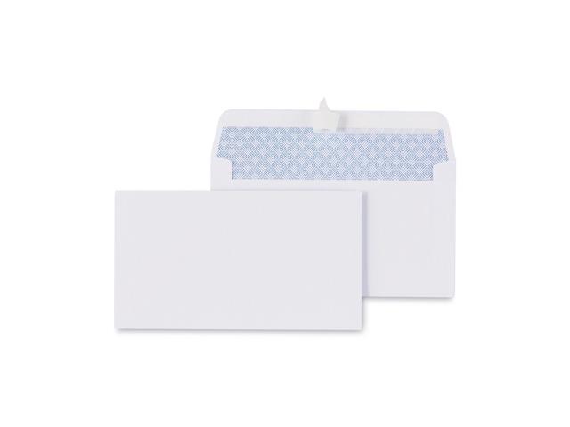 Universal Office Peel Seal Strip Security Tint Business Envelope #6 White 100Ct