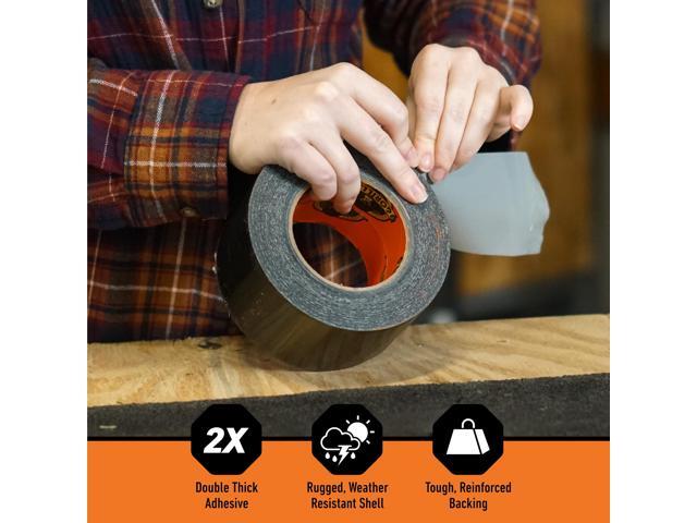 Gorilla Tape 3' Core 2.88' x 25 yds Black 106425
