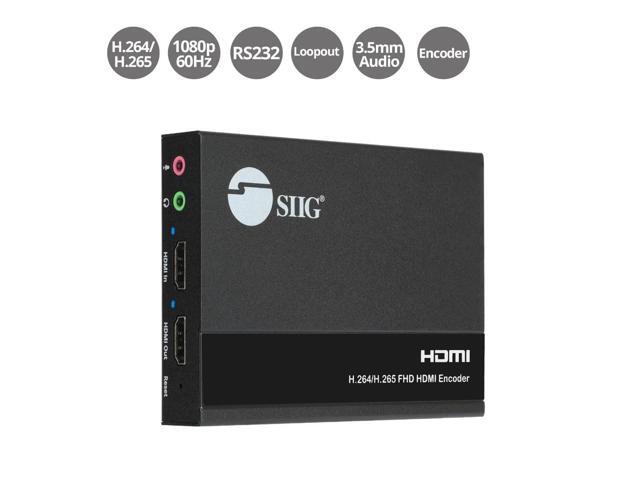 SIIG 1080p HDMI Video H.264 H.265 IPTV Encoder with Loopout CEH27511S1