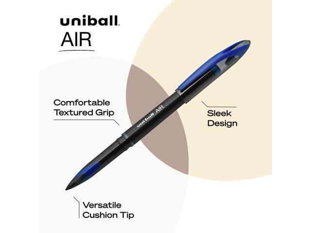 AIR Porous Gel Pen Stick Medium 0.7 mm Blue Ink Black/Blue Barrel 3/Pack 1926810