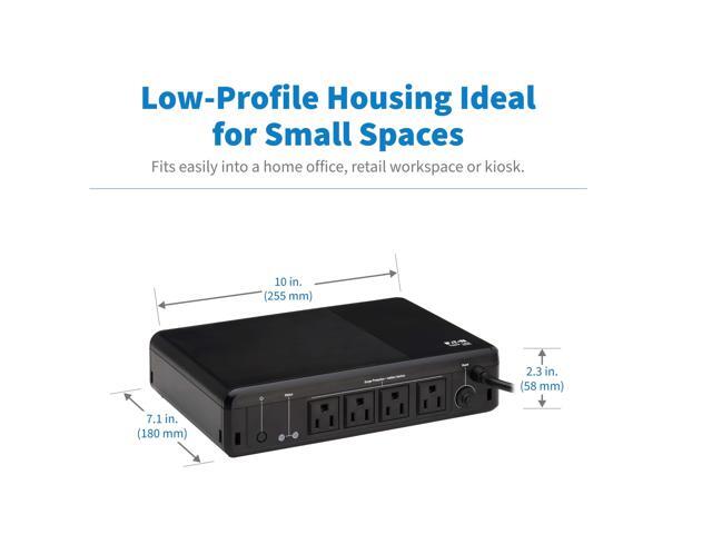 Tripp Lite 600VA 300W 120V Standby Desktop UPS 4 Outlet BC600R