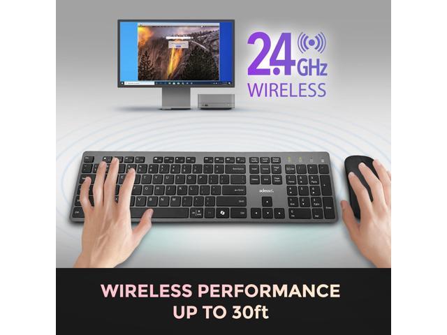 Adesso EasyTouch 730 Keyboard & Mouse Combo with CoPilot AI Key - Black - image 6