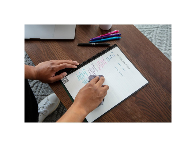 Rocketbook Fusion Smart Notebook Blue Cover 11 x 8.5 21 Sheets EVRFLRCCDFFR