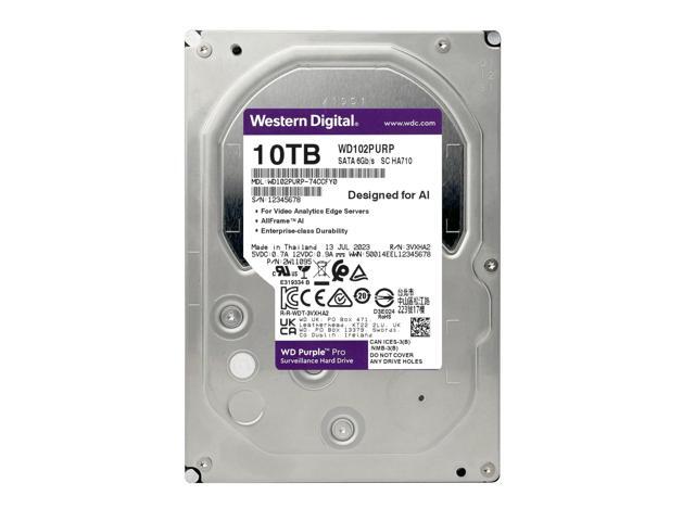 Western Digital Purple Pro 10 TB Smart Video Internal HDD WD102PURP
