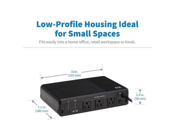 Tripp Lite 350VA 210W 120V Standby UPS 3 Outlets Surge + Battery Backup BC350R