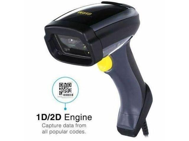 Wasp Barcode - 633809002830 - Wasp WDI7500 2D Barcode Scanner - 1D, 2D - Imager - Black, Yellow