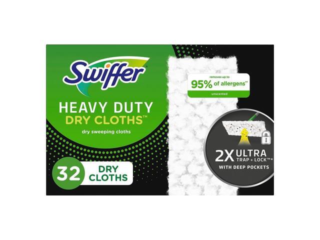 Swiffer Heavy-Duty Dry Refill Cloths White 11 x 8.5 32/Pack 77198