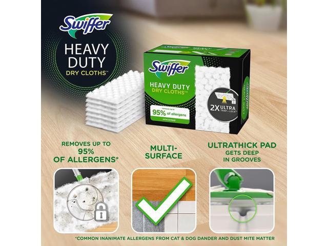 Swiffer Heavy-Duty Dry Refill Cloths White 11 x 8.5 32/Pack 77198