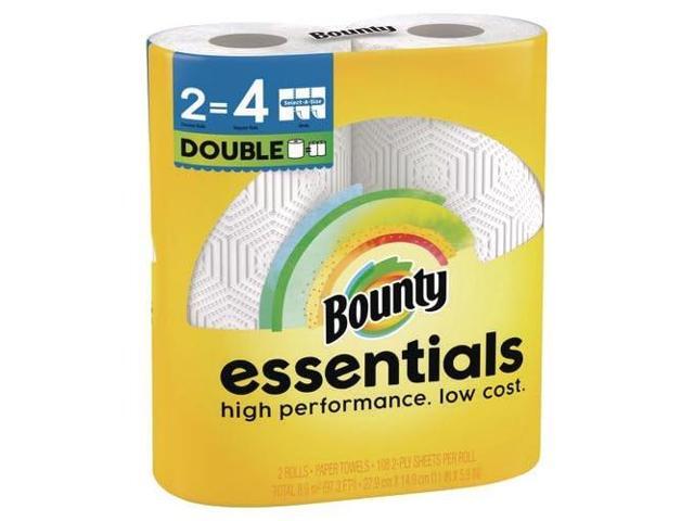 Essentials Select-A-Size Kitchen Roll Paper Towels 2-Ply White 108 Sheets/Roll 2/Pack 8 Packs/Carton 80782402