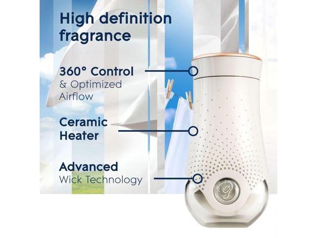 Plugin Scented Oil Clean Linen 0.67 oz 2 Warmers and 6 Refills/Pack 328605