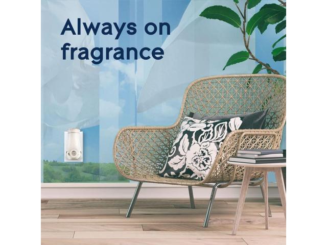 Plugin Scented Oil Clean Linen 0.67 oz 2 Warmers and 6 Refills/Pack 328605