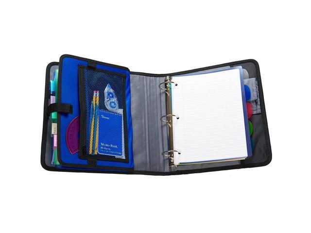 Case It Premium Velcro Closure Binder 3 Rings 2' 11 x 8.5 Black S816BLACK