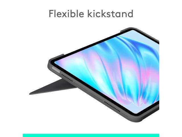 Logitech - Combo Touch iPad Air 11-inch - Latest Model (M2, M3 & M4), iPad Air (5th gen) Keyboard Case with Detachable Keyboard - Oxford Gray - image 7