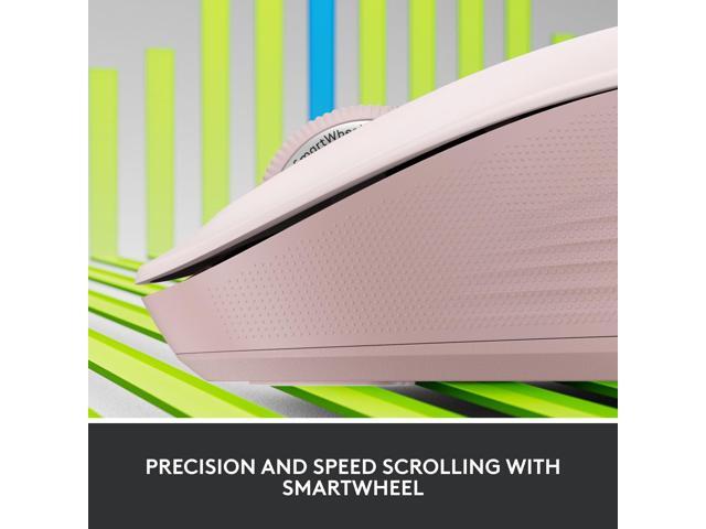 Logitech - Signature M550 Wireless Bluetooth Optical Ambidextrous Mouse with Silent Clicks - Wireless - Rose - image 8