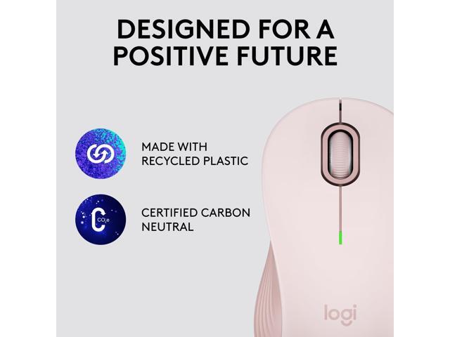 Logitech - Signature M550 Wireless Bluetooth Optical Ambidextrous Mouse with Silent Clicks - Wireless - Rose - image 10