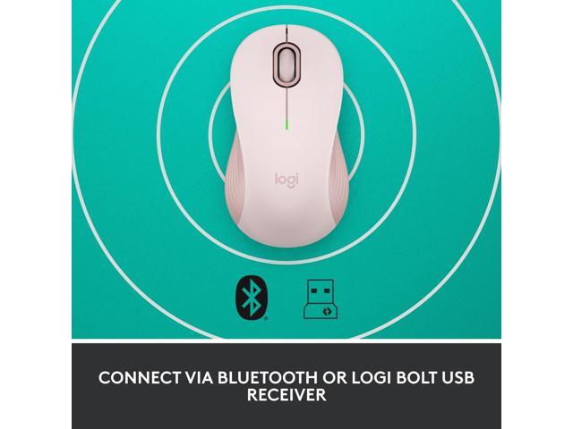 Logitech - Signature M550 Wireless Bluetooth Optical Ambidextrous Mouse with Silent Clicks - Wireless - Rose - image 12
