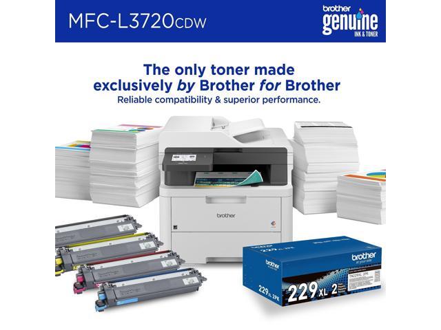 Brother - MFC-L3720CDW Wireless Digital Color All-in-One Printer with Laser Quality Output, Great for Small Offices - White - image 8