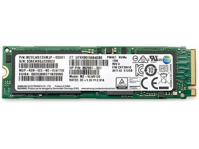 HP 512 GB Solid State Drive Internal PCI Express NVMe 1 Year Warranty 406L8AA