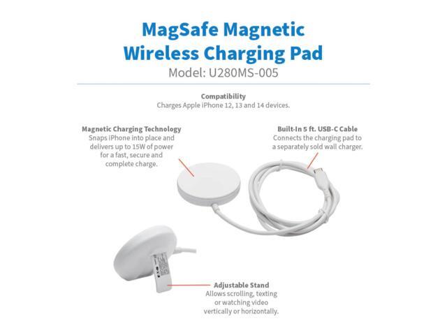 15W Wireless Charging Pad USB C White U280MS005