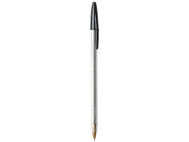 BIC Cristal Xtra Smooth Ballpoint Pen Stick Medium Black 500/Pack MS500E-BLK