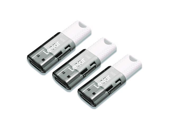 JumpDrive S60 USB 2.0 Flash Drive 32GB Gray/White 3/Pack LJDS6032GB3NNU