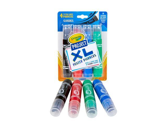 Project XL Poster Markers, Classic, 4 Count