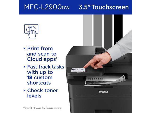 Brother - MFC-L2900DW Wireless Black-and-White Refresh Subscription Eligible All-In-One Laser Printer, Great for Small Offices - Gray - image 8