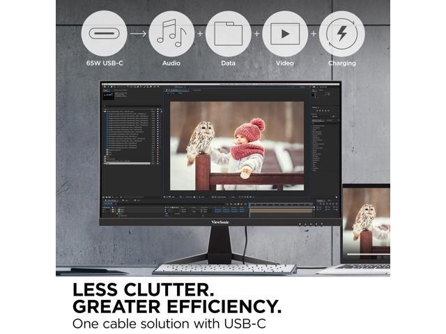 ViewSonic - VX2467U 24" IPS LCD FHD Gaming Monitor (HDMI, VGA, DP) - Black - image 9