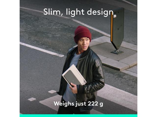 Logitech - Keys-To-Go 2 Slim Portable Bluetooth Keyboard for Tablet With Built-in Cover - Graphite - image 2