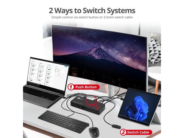 SIIG Dual Host USB-C KVM MST Docking Station