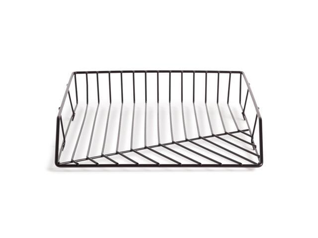 Vena Paper Tray 1 Section Holds 11' x 8.5' Sheets 10.04 x 12.44 x 2.01 Black 3840U0312