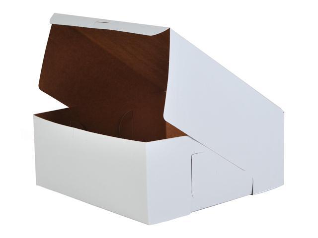 Tuck-Top Bakery Boxes, Paperboard, White, 12 x 12 x 5 0987