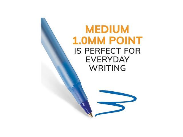 BIC Round Stic Xtra Life Ballpoint Pen Stick Medium Blue 500/Pack GSM500E-BLU