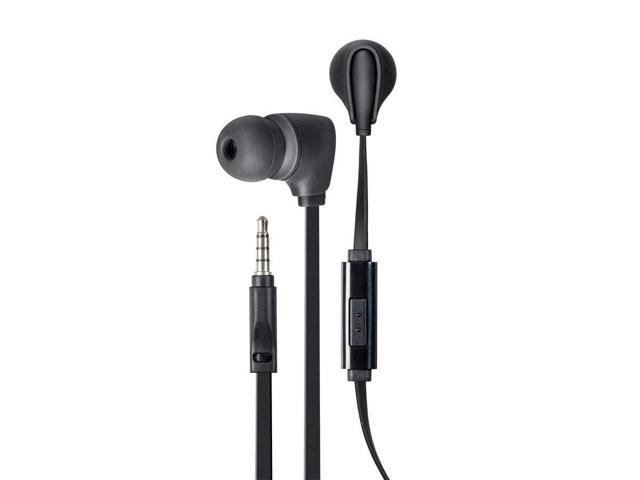Monoprice Premium 35mm Wired Earbuds Headphones w/ in line Microphone Black - image 8