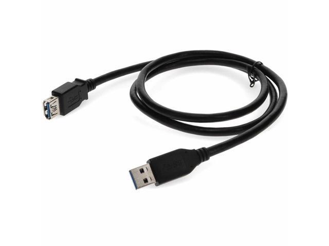 AddOn 15ft USB A 3.0 Male to Female Black Cable