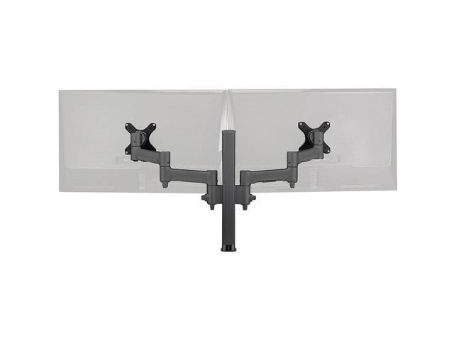 Atdec dual monitor desk mount - Black - Flat and Curved up to 32in - VESA 75x75, 100x100