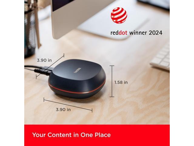 SanDisk Desk Drive 4TB* USB Type-C Desktop External SSD, up to 1000MB/s**, High-capacity Solid State Drive SDSSDT40-4T00-NA25