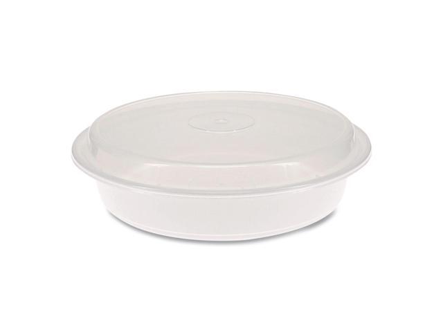 Pactiv Corporation Pactiv Evergreen VERSAtainers 48 oz. 9 x 9 x 2.38 White/Clear