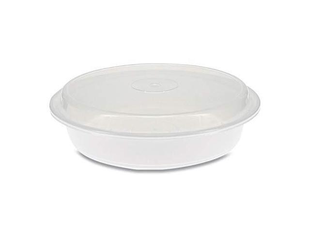 Pactiv Corporation Pactiv Evergreen VERSAtainers 48 oz. 9 x 9 x 2.38 White/Clear