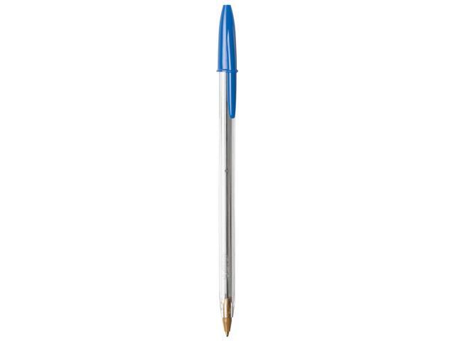 BIC Cristal Xtra Smooth Ballpoint Pen Stick Medium Blue 500/Pack MS500E-BLU