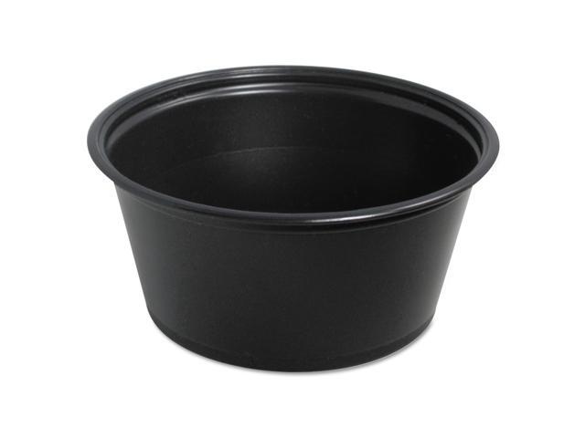 Dart Conex Complements Portion Cups 3.25oz Black 125/Sleeve 20 Sleeves/Ctn 325PCBLK