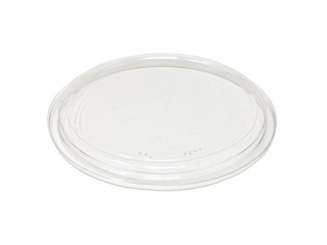 Recycleware Round Deli Container Lids Flat Plug Fit Clear Plastic 500/Carton 000000000009501020