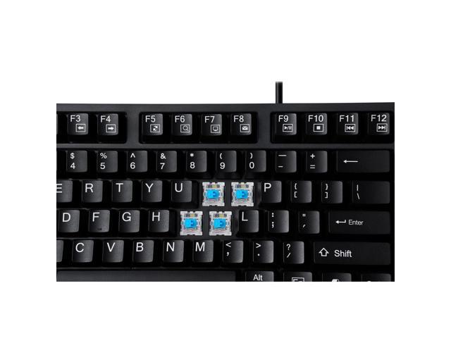 Adesso EasyTouch 670 Mechanical Keyboard with CoPilot AI Hotkey - Black - image 6