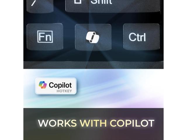 Adesso EasyTouch 670 Mechanical Keyboard with CoPilot AI Hotkey - Black - image 5