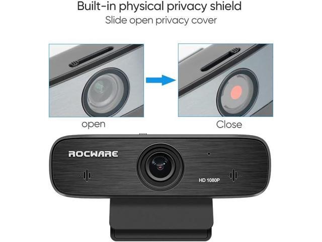 ROCWARE RC19 USB Camera with Built-in Privacy Shelter