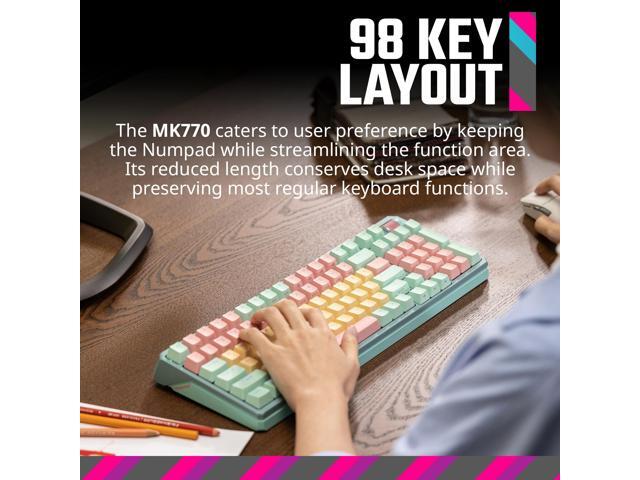 Cooler Master MK770 Wireless Mechanical RGB Gaming Keyboard with White Switch - Macaron - image 2