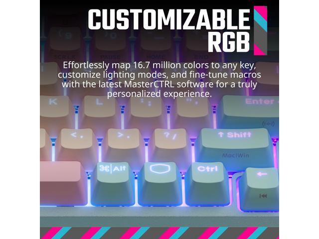 Cooler Master MK770 Wireless Mechanical RGB Gaming Keyboard with White Switch - Macaron - image 7