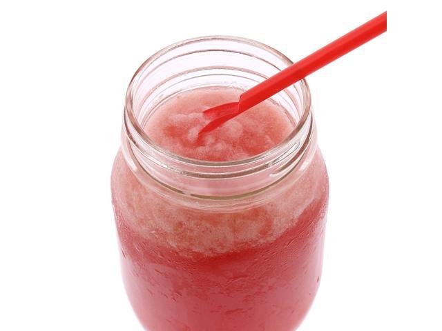 Jumbo Spoon Straw 10.25' Plastic Red 300/Pack 18 Packs/Carton RJSS10