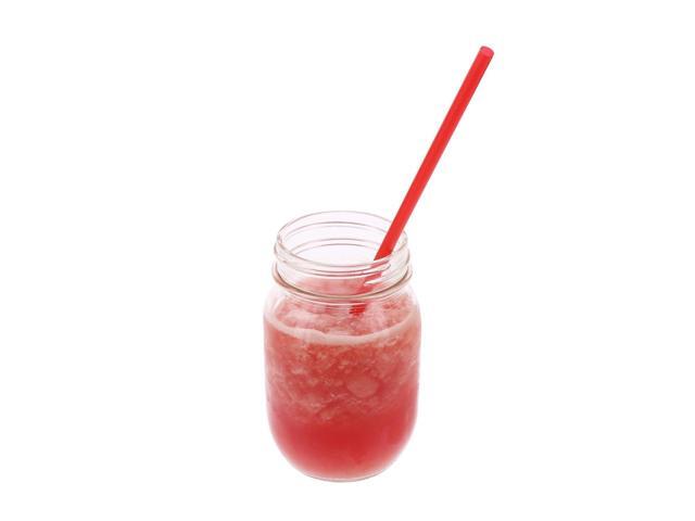Jumbo Spoon Straw 10.25' Plastic Red 300/Pack 18 Packs/Carton RJSS10