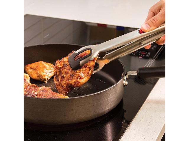 Progressive PS-7457 12' Stainless Steel One-Handed Locking Tongs